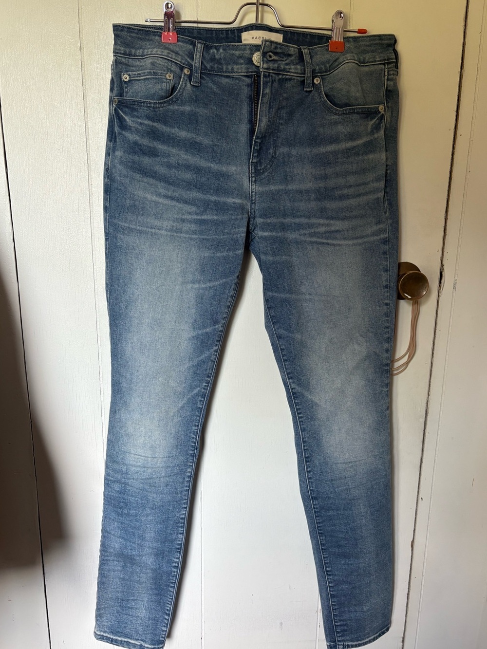 Mens Pacsun 32x32 Skinny Jeans - Light Blue